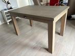 Eikenhouten eettafel 130x80 in grey wash - perfecte staat!, Ophalen, Landelijk modern, 100 tot 150 cm, Eikenhout