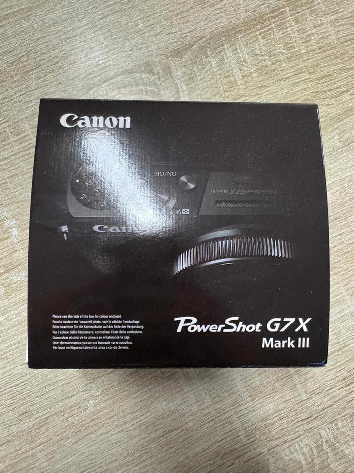 Canon Powershot G7 x Mark III Zwart Helemaal nieuw, Audio, Tv en Foto, Fotocamera's Digitaal, Nieuw, Compact, Canon, 8 keer of meer