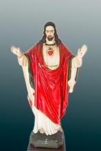 antiek beeld jesus heilig hart met uitneembare handjes, Antiek en Kunst, Antiek | Religie, Ophalen of Verzenden