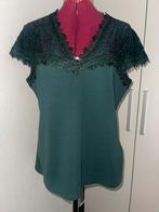 H&M groen shirtje met kant maat L, H&M, Nieuw, Ophalen of Verzenden, Korte mouw