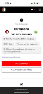 Feyenoord wolfsburg 2aug (afscheid gimenez), Tickets en Kaartjes, Sport | Voetbal, Seizoenskaart, Eén persoon
