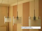 Eettafel hanglamp met 3x melkglas, Huis en Inrichting, Ophalen, Zo goed als nieuw, Glas, Modern