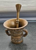 Antieke vijzel, Antiek en Kunst, Antiek | Koper en Brons, Ophalen of Verzenden