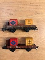 Lima wagons met mini container transport, Gebruikt, Gelijkstroom, Wagon, Ophalen of Verzenden