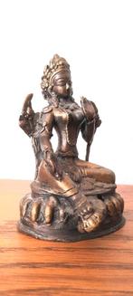 Bronzen Tara beeld 10,5 cm hoog, Ophalen of Verzenden, Gebruikt, Religie