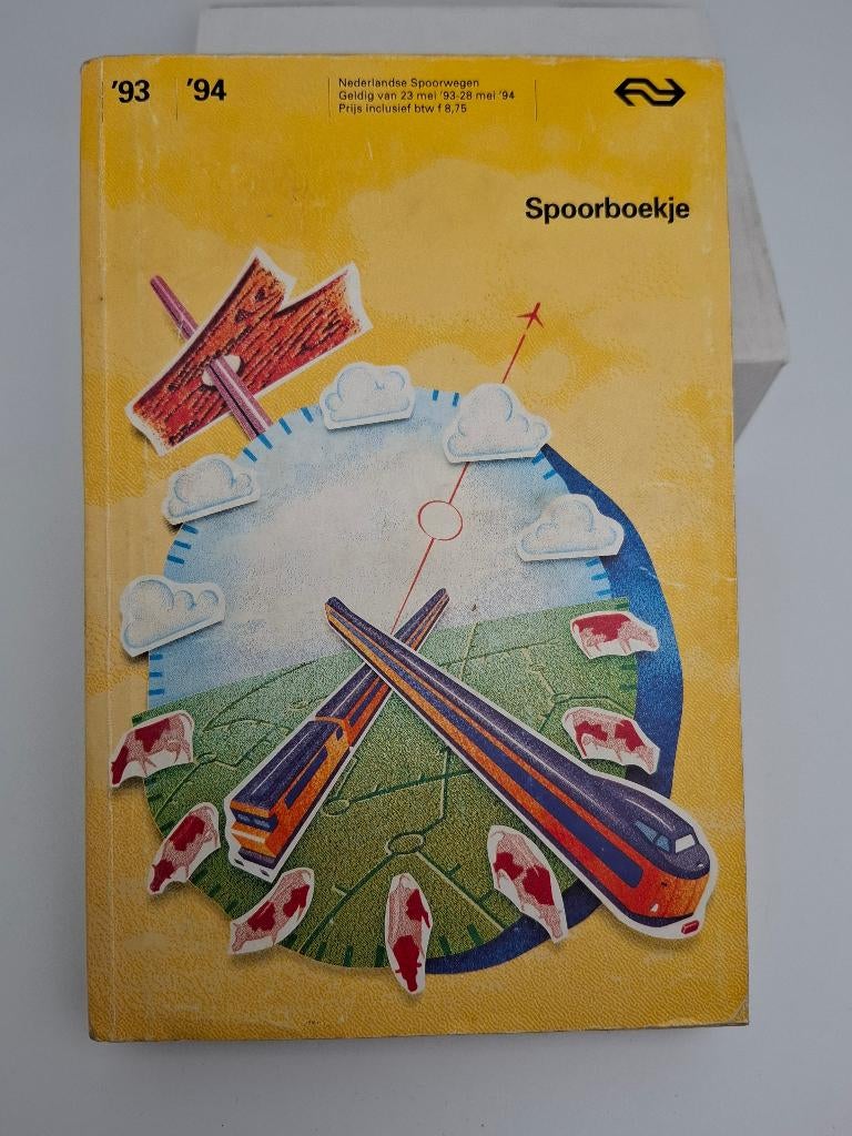 spoorboekje NS 1993-1994, Verzamelen, Verzenden, Gebruikt, Trein, Boek of Tijdschrift