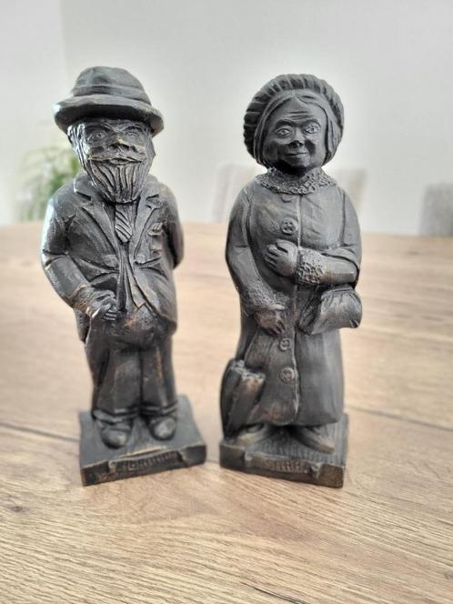 Bronzen beelden van Sara en Abraham, Verzamelen, Beelden en Beeldjes, Gebruikt, Mens, Ophalen of Verzenden