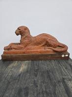 Terracotta dierbeeld, gesigneerd Jochems, ca. 1900-1950, Ophalen of Verzenden, Gebruikt