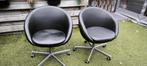 2 draai/kuipstoelen van ikea. in hoogte verstelbaar., Huis en Inrichting, Stoelen, Ophalen, Gebruikt, Zwart, Twee