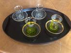 Theesets in Turkse stijl “Armudu” met goudaccent, Glas of Glazen, Ophalen of Verzenden, Overige stijlen, Glas