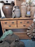 Sidetable €200,- 
35x100cm 80,5cm hoog, Ophalen, 100 tot 150 cm, Teakhout, Nieuw