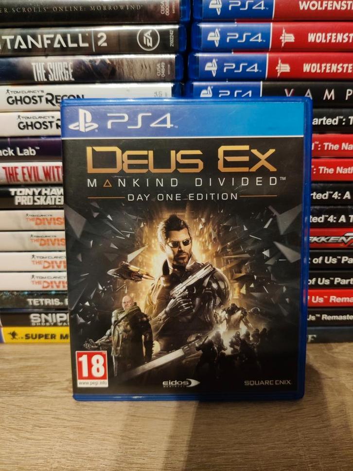 Deus ex mankind divided playstation 4, Spelcomputers en Games, Games | Sony PlayStation 4, Zo goed als nieuw, Avontuur en Actie