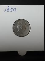 25 cent 1850 Koning Willem III, Postzegels en Munten, Munten | Nederland, Koning Willem III, Zilver, 25 cent, Ophalen of Verzenden