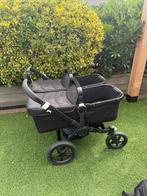 Bugaboo Donkey Duo - All Black, Kinderen en Baby's, Kinderwagens en Combinaties, Gebruikt, Ophalen, Kinderwagen, Duowagen