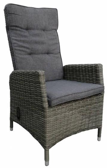 4 wicker verstelbare tuinstoelen Kos Ash grey beschikbaar voor biedingen
