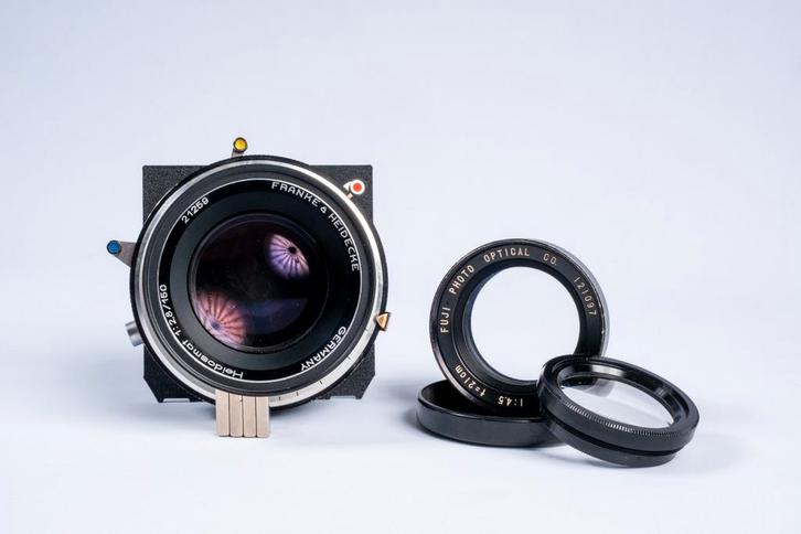 Heidosmat 150mm f2.8 (4x5) als alternatief voor xenotar, Audio, Tv en Foto, Fotografie | Lenzen en Objectieven, Gebruikt, Standaardlens