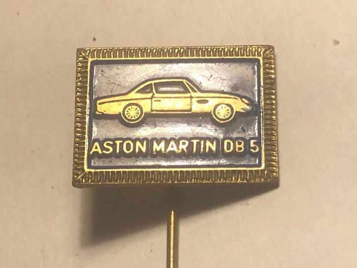 Metalen ASTON MARTIN DB5 AUTOMODEL Speld (Blauw/Messingkl.)., Verzamelen, Speldjes, Pins en Buttons, Zo goed als nieuw, Speldje of Pin