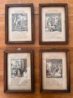 4 schilderijtjes van Jan Luyken, Ophalen of Verzenden