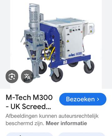 M-tec m300 egalinepomp / gietvloeren / 380v beschikbaar voor biedingen