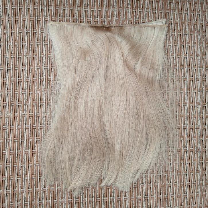 Flat weave, weft, 40 cm 120 gram, Russian human hair, Sieraden, Tassen en Uiterlijk, Uiterlijk | Haarverzorging, Zo goed als nieuw