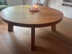 ##Stevige houten salontafel##, Ophalen, Gebruikt, 100 tot 150 cm, Rond