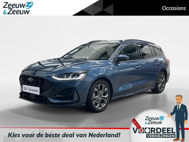 Ford Focus Wagon 1.0 EcoBoost Hybrid ST Line 125pk | Stoel-, Auto's, Ford, Bedrijf, Te koop, Focus, ABS, Achteruitrijcamera, Adaptive Cruise Control