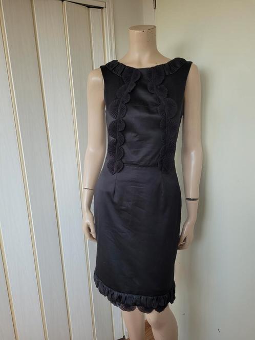 Coast jurk gelegenheid maat S/36 zwart, Kleding | Dames, Jurken, Zo goed als nieuw, Maat 36 (S), Zwart, Boven de knie, Ophalen of Verzenden