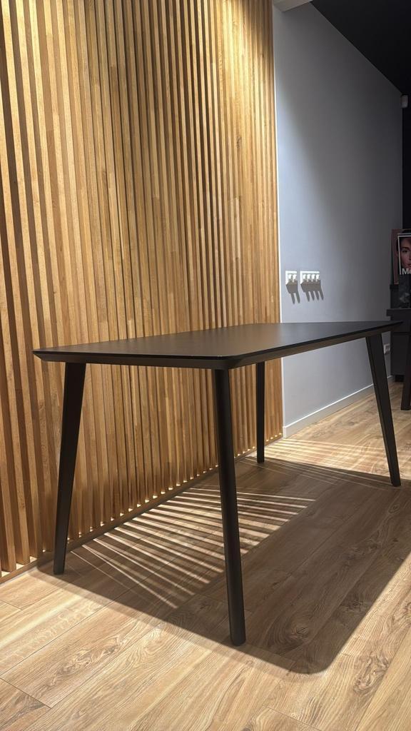 IKEA LISABO tafel zwart, Huis en Inrichting, Tafels | Eettafels, Zo goed als nieuw, 50 tot 100 cm, 100 tot 150 cm, Rechthoekig