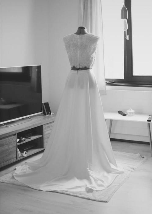 Bruidsrok met top, Kleding | Dames, Trouwkleding en Trouwaccessoires, Gedragen, Trouwjurk, Ophalen of Verzenden