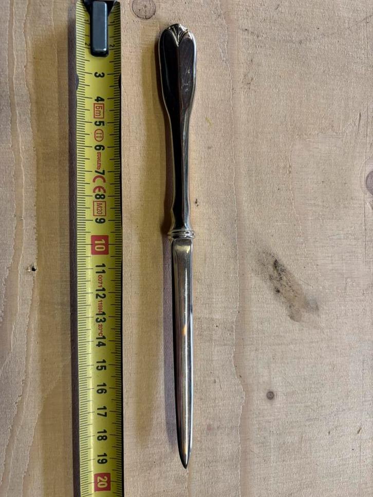Antieke zilverkleurige briefopener – klassiek bestekstijl, Antiek en Kunst, Antiek | Bestek, Ophalen of Verzenden