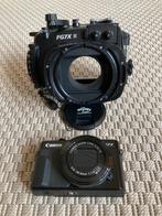 Onderwatercamera Canon GX7 + Fantasia FG7X II behuizing, Camera, Zo goed als nieuw, Ophalen