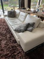 Lederen Zetel Salon Sofa, 250 tot 300 cm, Gebruikt, Leer, Ophalen of Verzenden