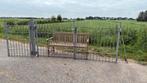 Tuinhek met looppoort circa 4 meter, Tuin en Terras, Ophalen, Met poort, Zo goed als nieuw, Tuinhek