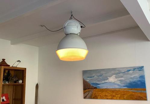 Industriële lampen Holophane, Huis en Inrichting, Lampen | Hanglampen, Gebruikt, 50 tot 75 cm, Kunststof, Metaal, Ophalen