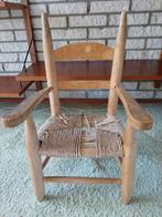 Vintage Kinderstoel jaren 30 met rieten zitting, Antiek en Kunst, Ophalen