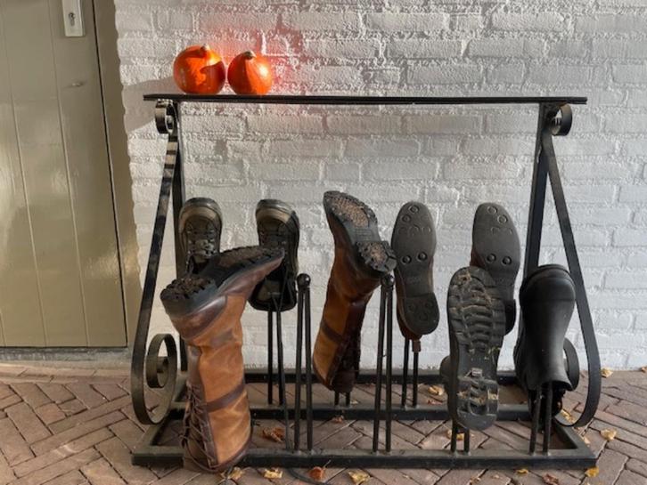 Laarzen-/schoenenrek voor buiten, Tuin en Terras, Tuinwanddecoratie, Gebruikt, Ophalen