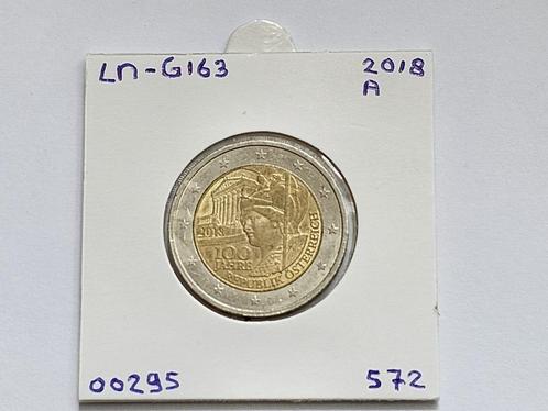 2-euromunt Oostenrijk (A) 2018 Herdenking LN-G163, Postzegels en Munten, Munten | Europa | Euromunten, Losse munt, 2 euro, Oostenrijk