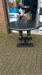 Eetafel rond zwaar eikenhout dia 115cm, Ophalen, 50 tot 100 cm, Zo goed als nieuw, Eikenhout