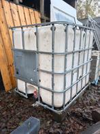 IBC Vat - 1000 Liter, Tuin en Terras, Regentonnen, Ophalen, Kunststof, Gebruikt, Met kraantje