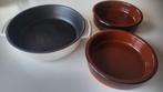 Aardewerk Stoofschotel Ovenschaaltjes - Wit & Terracotta, Ophalen, Nieuw, Overige materialen, Overige typen