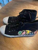 Zwarte Keith Haring Gympen - Maat 44, Zwart, Ophalen of Verzenden, Sneakers of Gympen, Gedragen