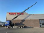 Scania R580 V8 8X2 + HIAB XS 544 E-8 HIPRO KRAAN/KRAN/CRANE/, Auto's, Automaat, Euro 6, Scania, Blauw