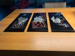 Drie lak panelen, Antiek en Kunst, Ophalen of Verzenden