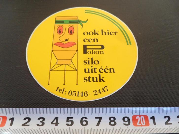 sticker Ook hier een POLEM silo uit één stuk 05146-2447, Verzamelen, Stickers, Zo goed als nieuw, Ophalen