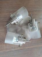 Plafondlamp met 3 spotjes, Gebruikt, Ophalen of Verzenden, Metaal of Aluminium