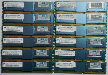 48GB 12x 4GB DDR2 667MHz PC2-5300F ECC Micron Server Modules beschikbaar voor biedingen
