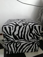 Zebra Poef / Hocker, Ophalen, Minder dan 50 cm, Gebruikt, Vierkant