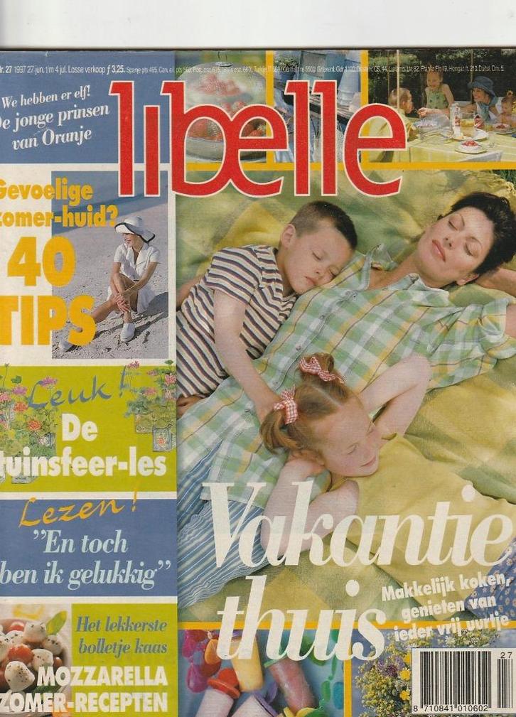 Vintage Libelle 1997 n.27 zelf circustent maken & recepten, Verzamelen, Tijdschriften, Kranten en Knipsels, Tijdschrift, Nederland