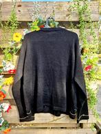 Ontzettend mooi handgemaakt geborduurd vest met bloemen, Ophalen of Verzenden, Zo goed als nieuw, Maat 46/48 (XL) of groter, Zwart