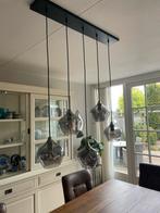 Hanglamp 5 lampen, Ophalen, Zo goed als nieuw, Glas